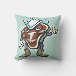 Steak Throw Pillow