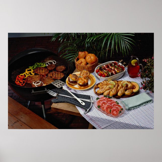 Steaks, burgers, chicken poster (Front)