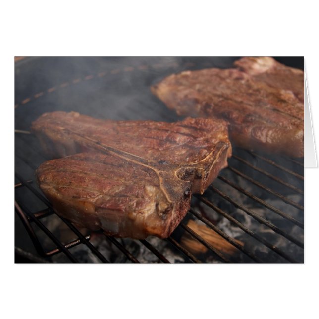 Steaks Grillant Barbecue Grillades Viande (Devant horizontal)