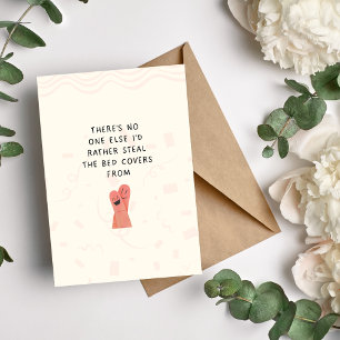 Steal Bedcovers Funny Couple Birthday Card