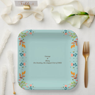 steal blue paper plate
