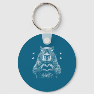 Steal hearts capybara valentines capybara meme keychain
