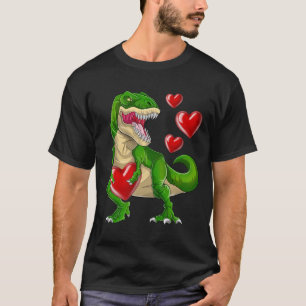 Steal Hearts Trex Dino Valentines Day Dinosaur T-Shirt