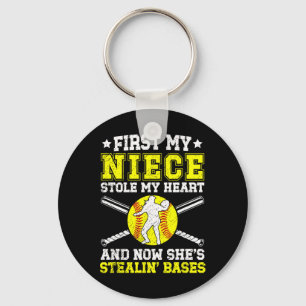 Stealin' Ses Softll Uncle Of A Softll Player Uncle Keychain