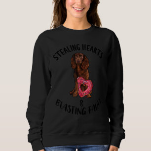 Stealing Heart Blasting Fart Us Water Spaniel Vale Sweatshirt