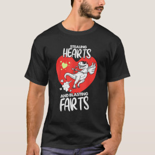 Stealing Hearts And Blasting Farts Funny Quote Kid T-Shirt