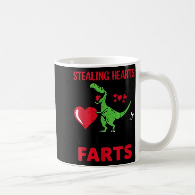 Stealing Hearts And Blasting Farts T Rex Cute Todd Coffee Mug (Right)