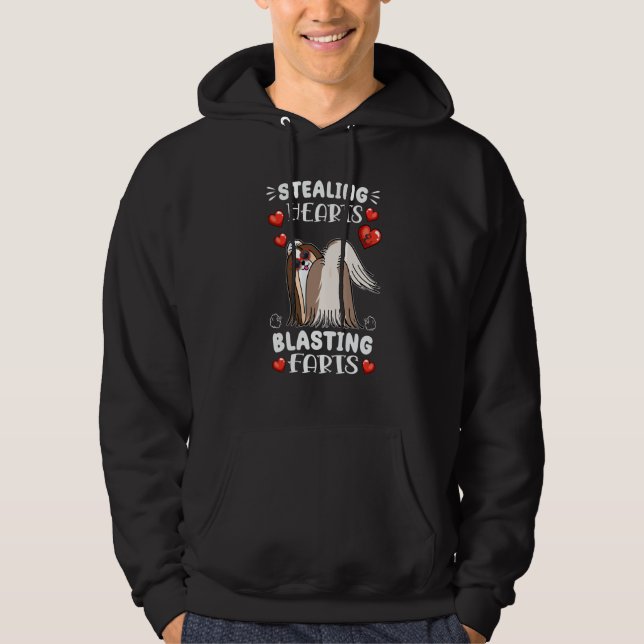 Stealing Hearts And Blasting Farts Yorkshire Valen Hoodie (Front)