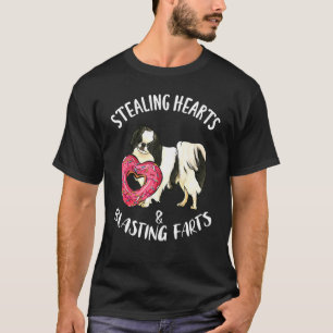 Stealing Hearts Blasting Farts Japanese Chin Valen T-Shirt