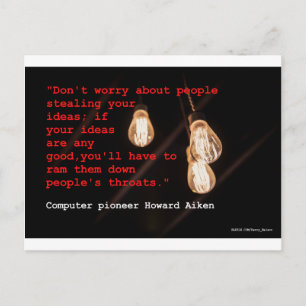 Stealing Ideas Postcard