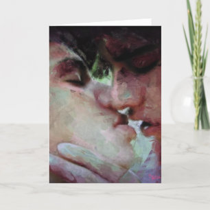 stealing sweet kisses holiday card