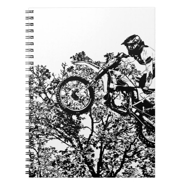 Stealing the Air - Freestyle Motocross Rider Notebook (Front)