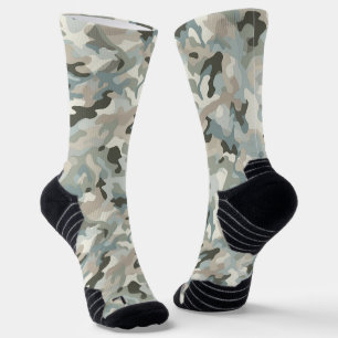 Stealth Blue Camo Wave Socks