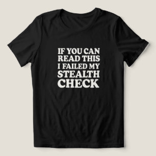 Stealth Check Fail - Gaming Humour T-Shirt Design Tri-Blend Shirt
