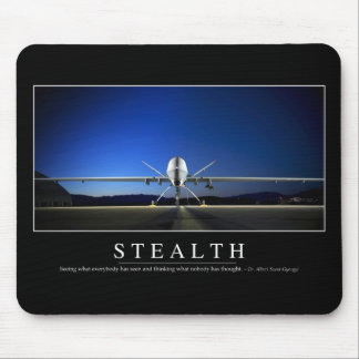Stealth: Inspirational Quote Mouse Pad