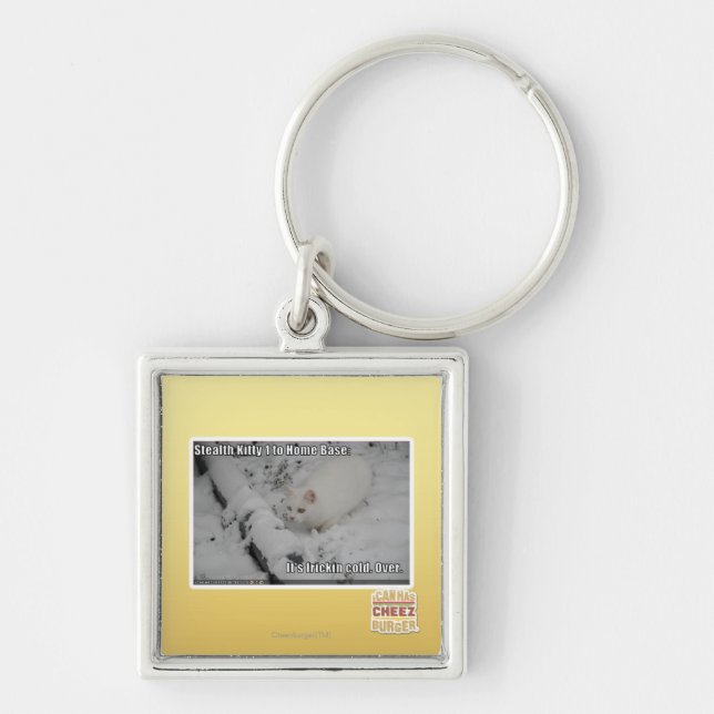 Stealth Kitty 1 Keychain (Front)