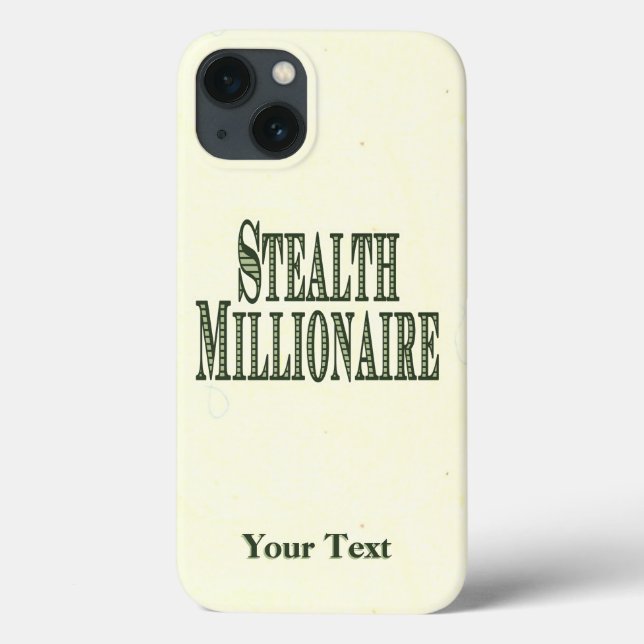 Stealth Millionaire Coque-Mate coque iphone (Verso)