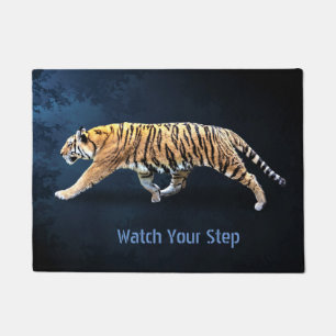 STEALTH TIGER - WATCH YOUR STEP DOORMAT