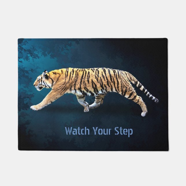 STEALTH TIGER - WATCH YOUR STEP DOORMAT (Front)