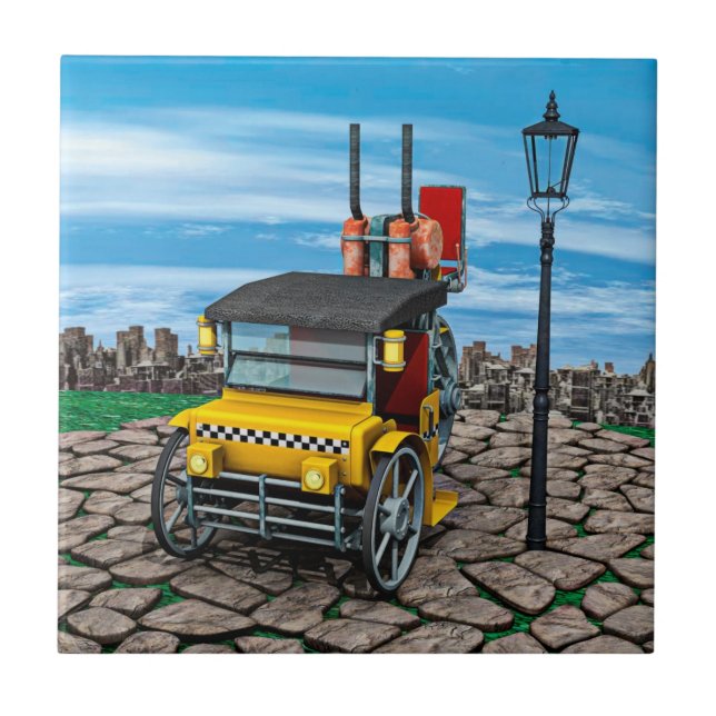 Steam Cab-Taxi Tile (Front)