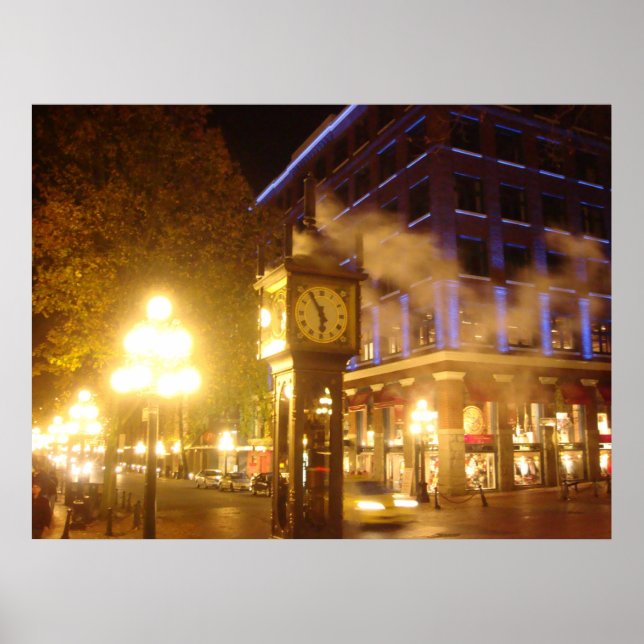 Steam Clock, Vancouver Poster (Front)