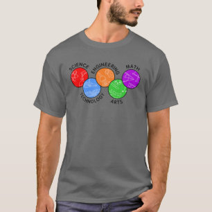 STEAM Colourful Icons Engineering and Innovation T-Shirt