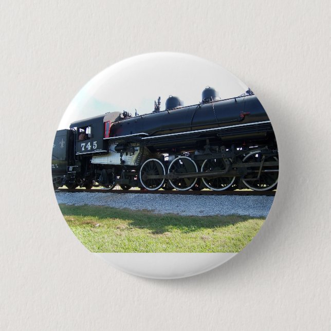 Steam Engine 2 Inch Round Button (Front)