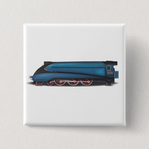 Steam Engine 2 Inch Square Button