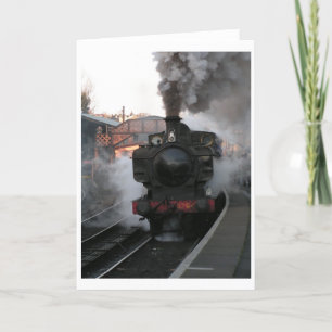 Steam Engine at Bridgnorth Greetings Card