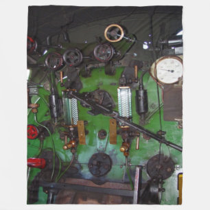 STEAM ENGINE BOILER FLEECE BLANKET