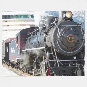 Steam Engine Fleece Blanket