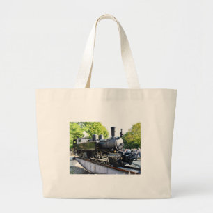 Steam engine, France Large Tote Bag