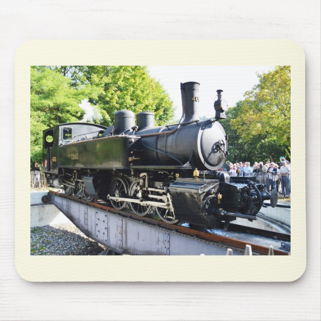 Steam engine, France Mouse Pad (Front)