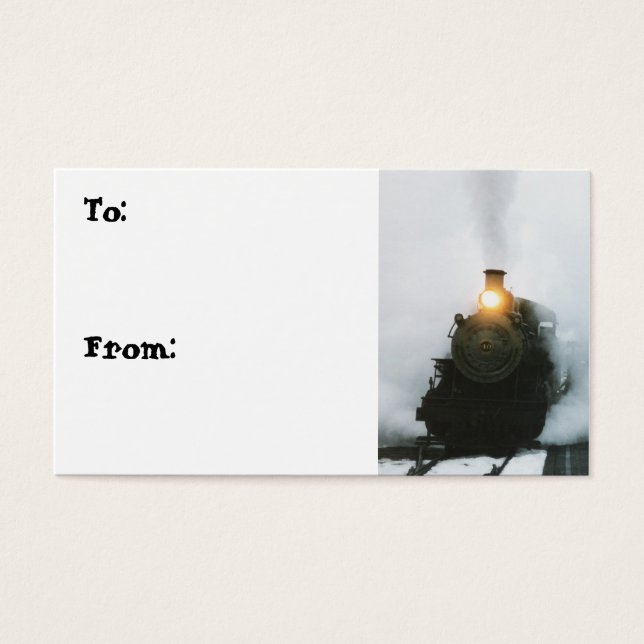Steam Engine Gift Tag (Front)
