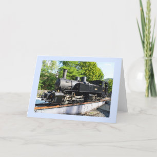 Steam engine holiday card