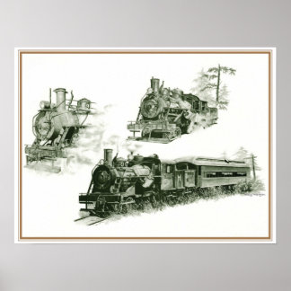 Steam Engine Poster