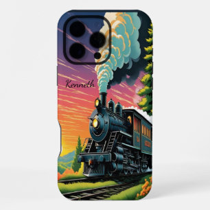 Steam Engine Sunset iPhone 16 Pro Max Case
