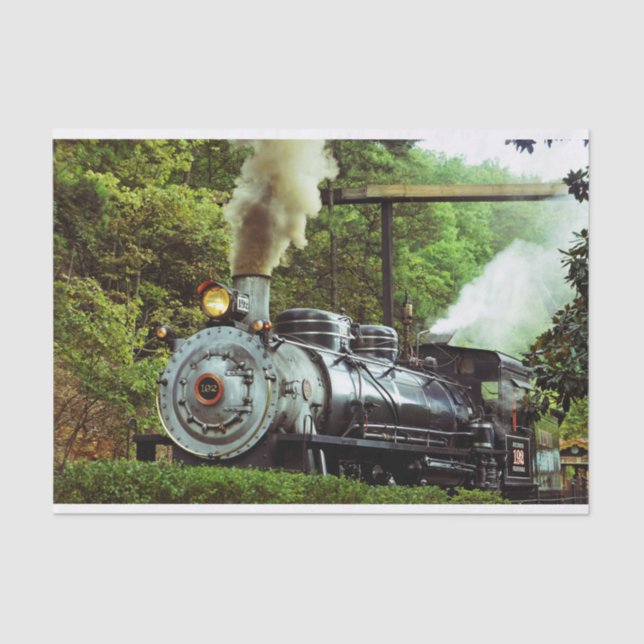 Steam Engine Tissue Paper (Front)