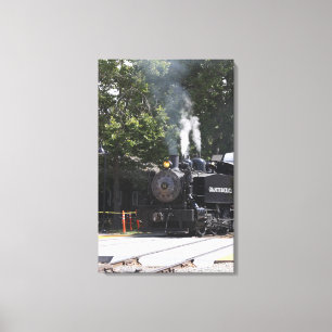 Steam Engine Train Canvas Print