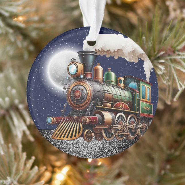 Steam Engine Train  Ornament (Tree)