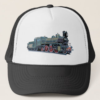 Steam Engine Train Trucker Hat