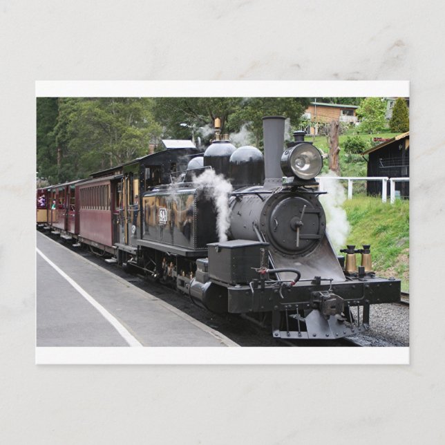 Steam engine, Victoria, Australia Postcard (Front)