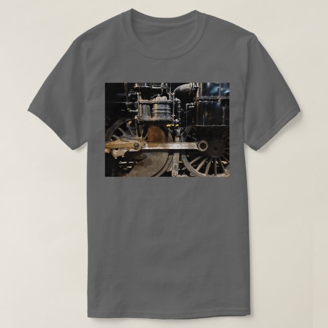 Steam Engine Wheels T-Shirt (Design Front)