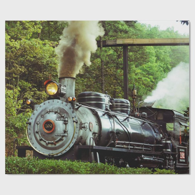 Steam Engine Wrapping Paper (Flat)