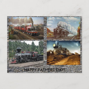 Steam Engines Fathers day card