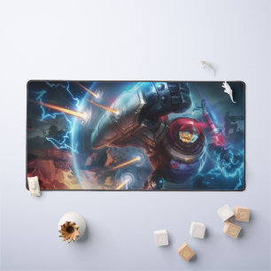Steam Golem Gaming Desk Mat Customizable Pad
