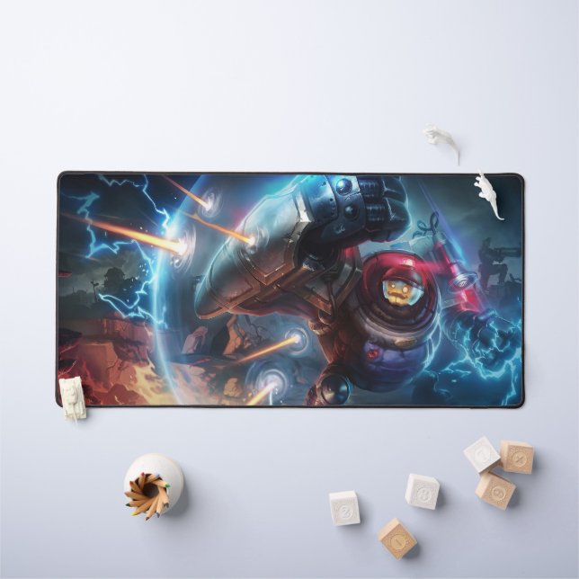 Steam Golem Gaming Desk Mat | Customizable Pad (Kids Table)