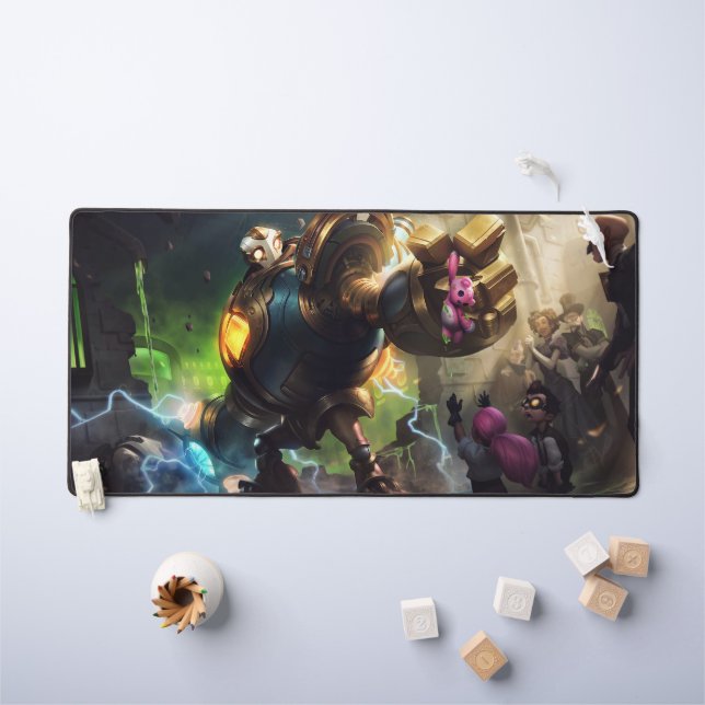 Steam Golem Gaming Desk Mat | Customizable Pad (Kids Table)