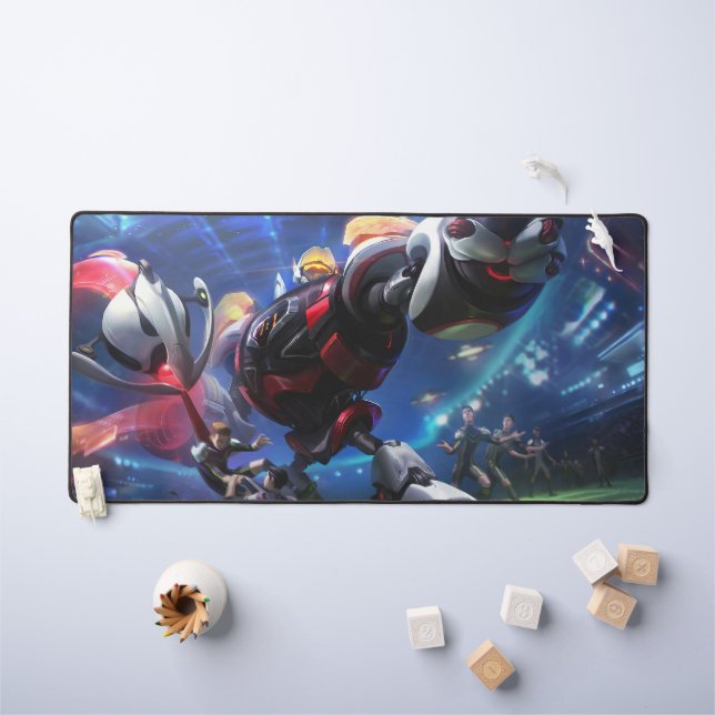 Steam Golem Gaming Desk Mat | Customizable Pad (Kids Table)