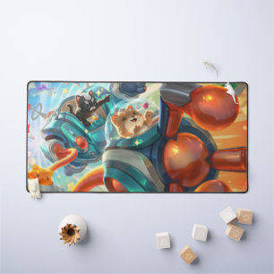 Steam Golem Gaming Desk Mat Customizable Pad